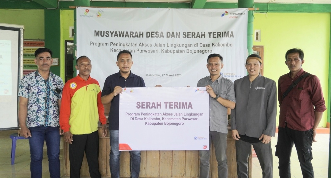 PEPC Serah Terimakan Program Peningkatan Akses Jalan Lingkungan di Desa Kaliombo