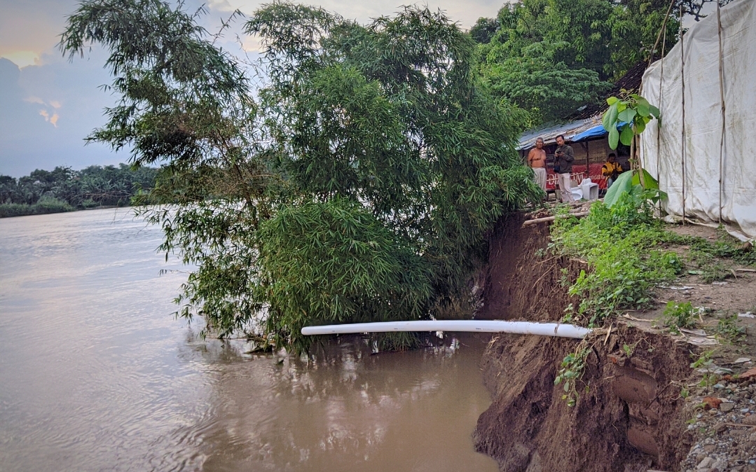 Tebing Bengawan Solo Longsor, 3 Rumah Warga Bojonegoro Terancam