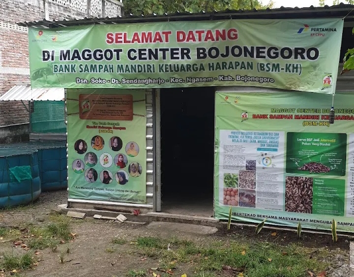 Bank Sampah Mandiri Keluarga Harapan Gunakan Metode Maggot Urai Sampah Organik