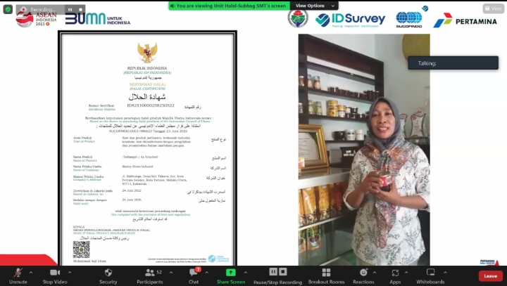 50 UMKM Binaan Pertamina, Siap Assessment Sertifikasi Halal
