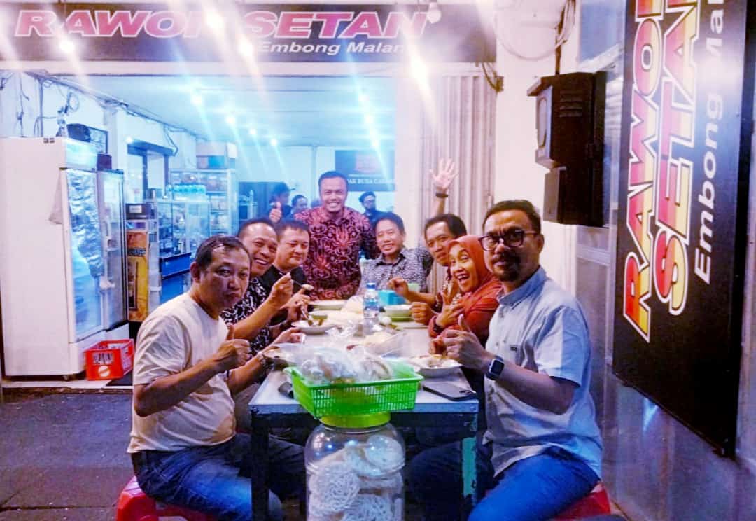 Owner BMG bersama Pengurus AMSI di Rawon Setan