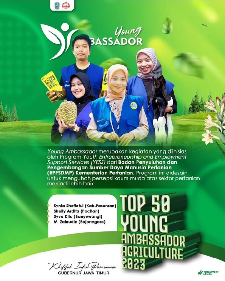 Owner Keripik Pisang Kepok Spesialis Coklat Jadi Young Ambassador Agriculture Kementan 2023