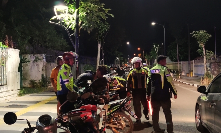 Polisi Amankan Belasan Motor Berknalpot Brong, Langsung Ditilang Manual