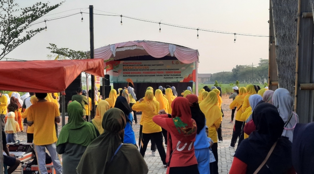 Meriahnya Kegiatan Pencanangan BBGRM di Desa Plesungan