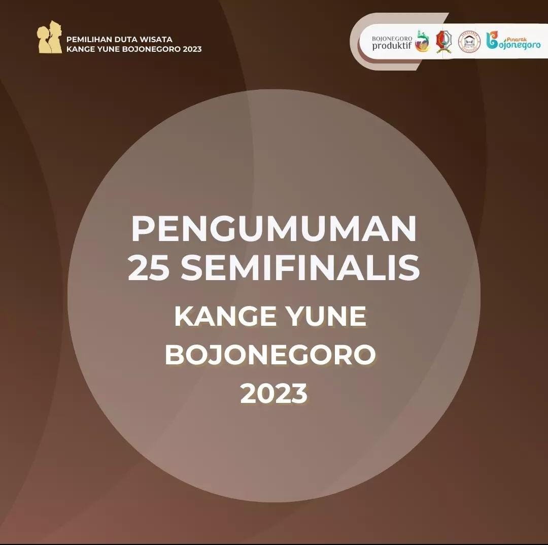 Inilah 25 Finalis Kange dan Yune Bojonegoro Tahun 2023