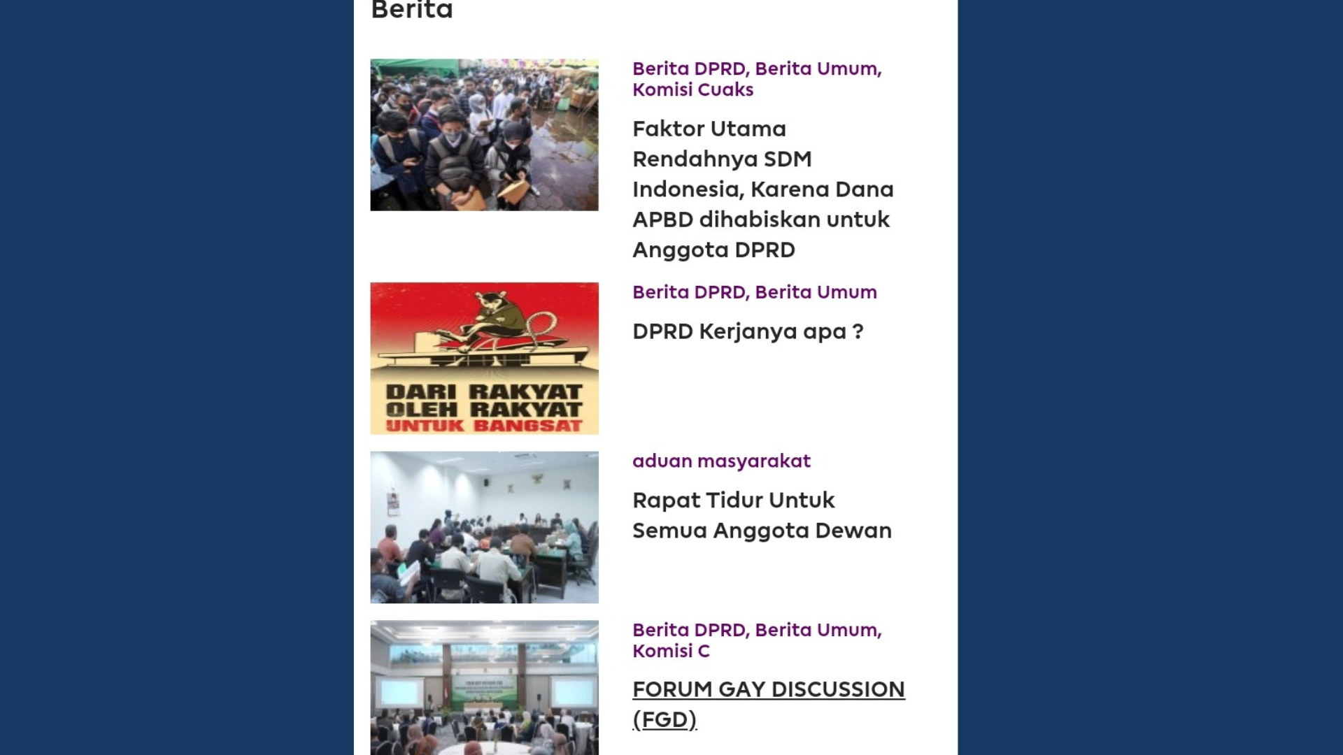 Ada Komisi Cuaks di Website DPRD Bojonegoro? Begini Tanggapan Diskominfo