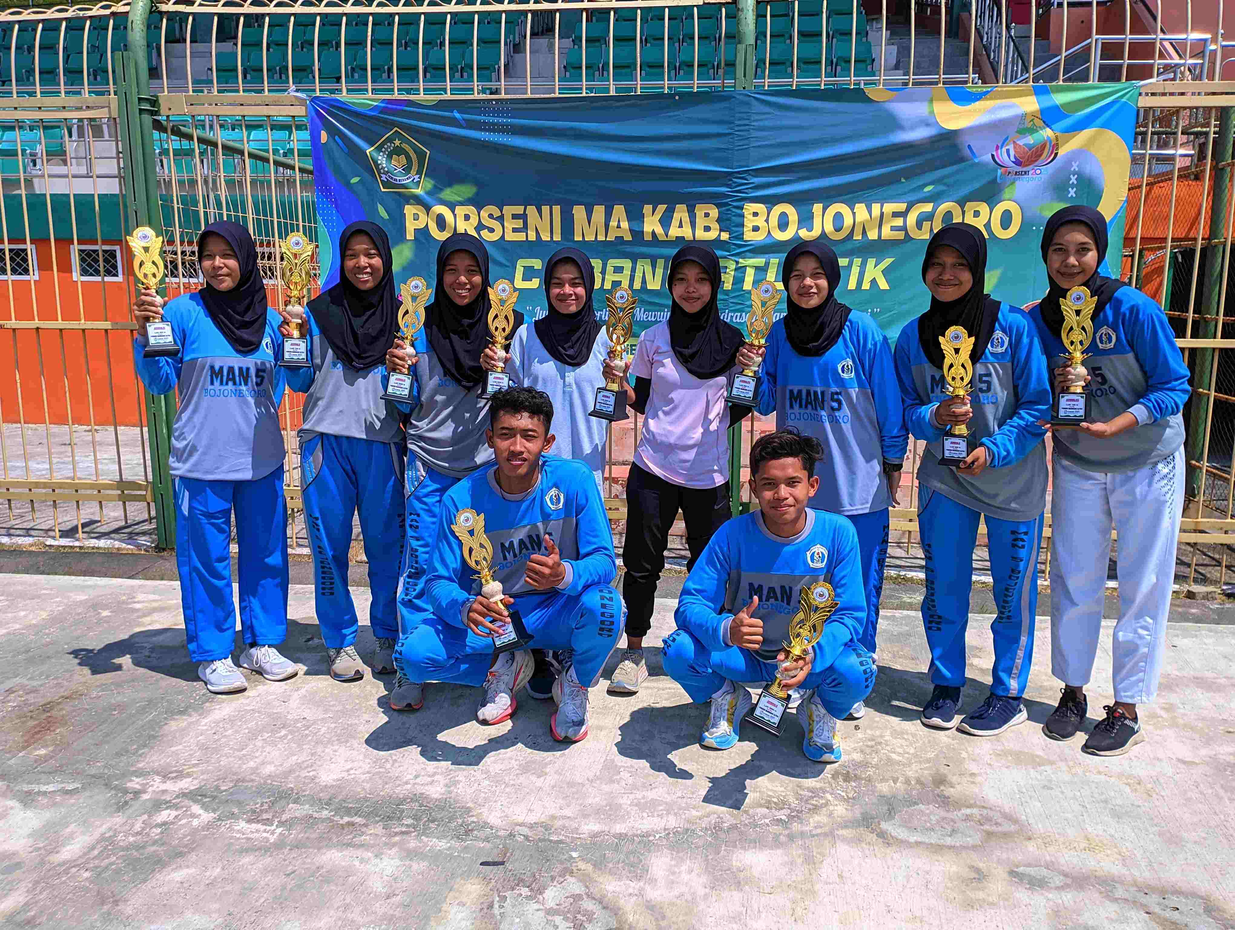Porseni MA Kabupaten Bojonegoro, MAN 5 Bojonegoro Sabet 14 Medali