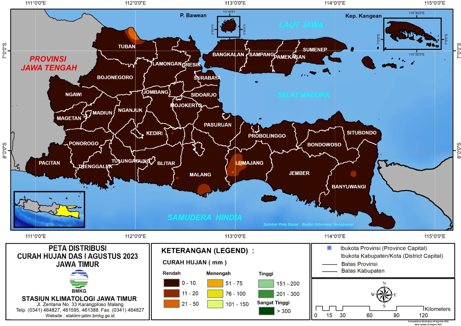 Diprediksi Musim Penghujan di Bojonegoro Mulai Akhir November