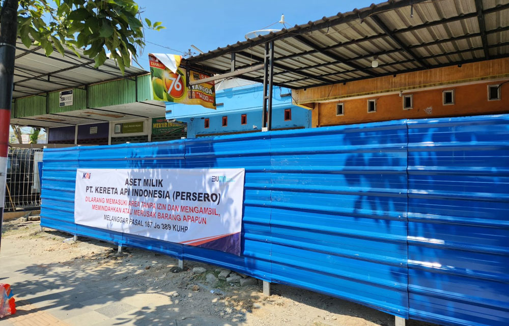 KAI Daop 8 Surabaya Lakukan Pengamanan Aset di Kabupaten Bojonegoro