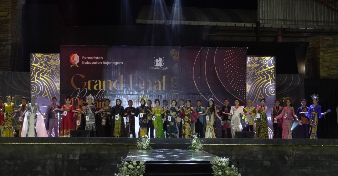 Kolaborasi, Karya Desainer Muda Dipakai Finalis Kange Yune Bojonegoro 2023