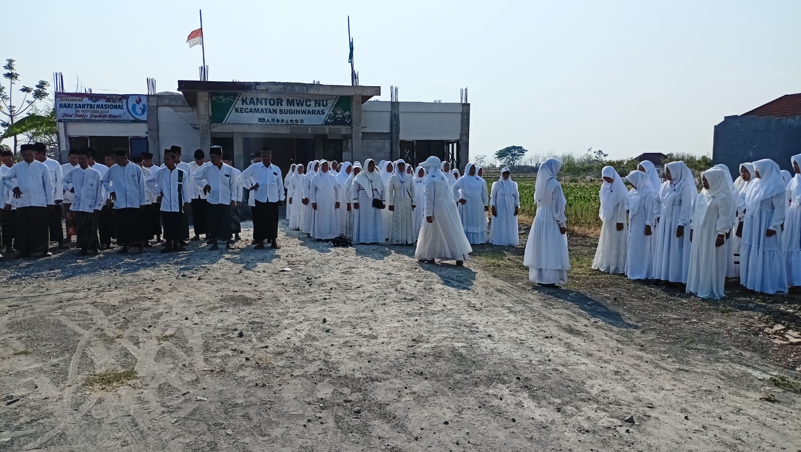 Peringati HSN, MWC NU Kecamatan Sugihwaras Gelar Doa Bersama