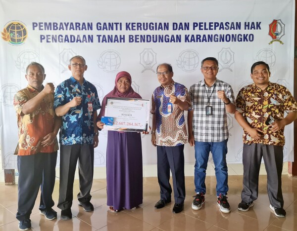 Ganti Untung 193 Bidang Tanah untuk Bendungan Karangnongko Proses Pencairan