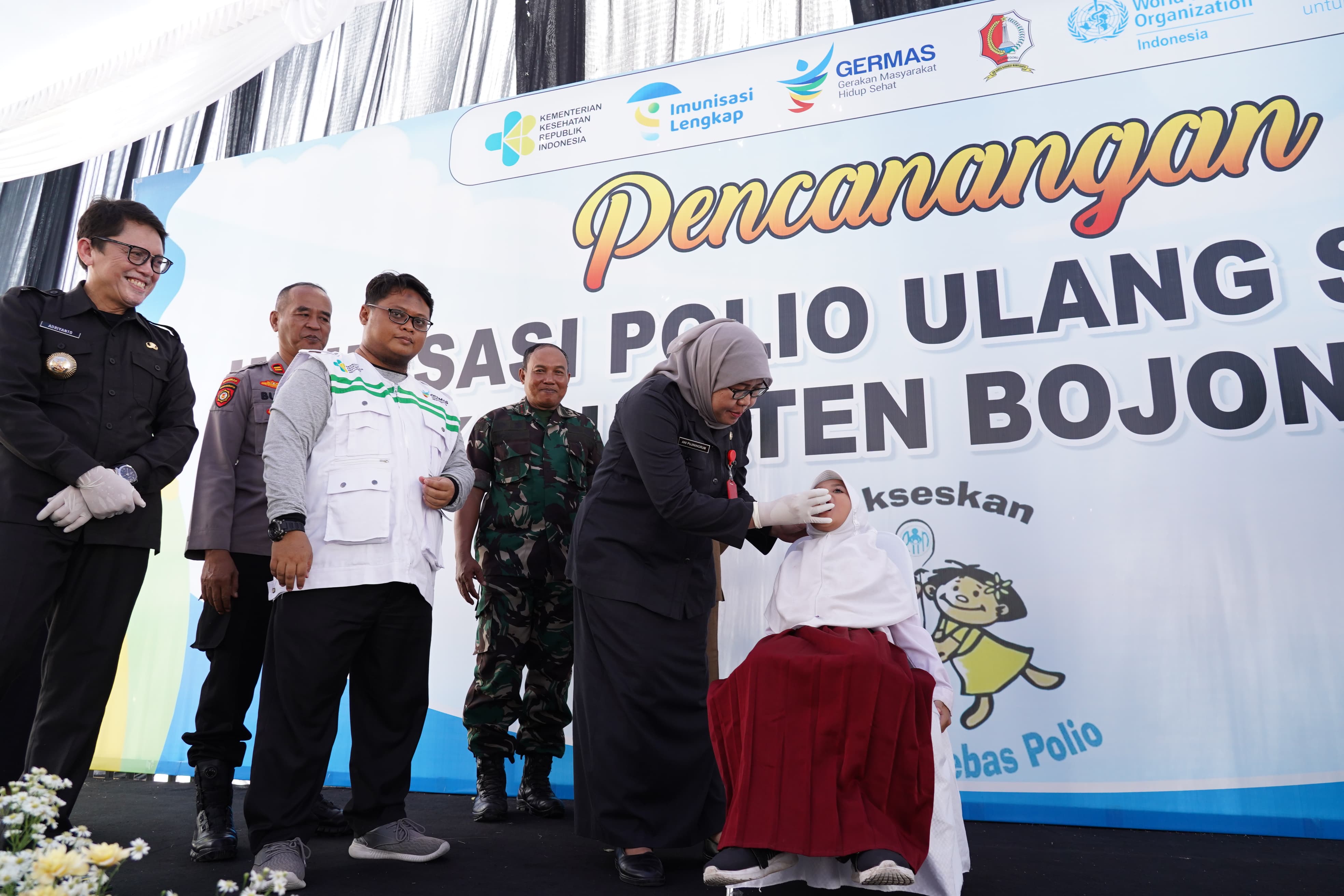 Cegah Penyebaran Polio, Pemkab Bojonegoro Canangkan Imunisasi Ulang Serentak