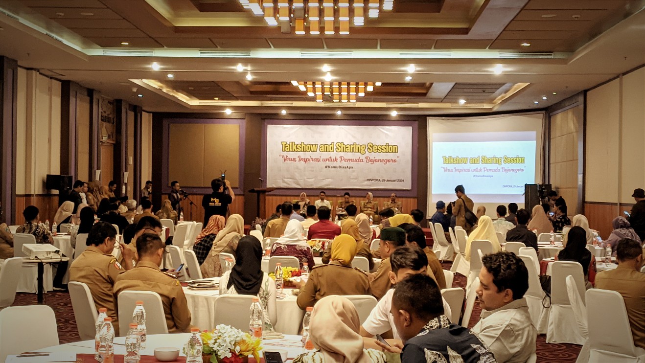 Dinpora Gelar Talkshow dan Sharing Season untuk Pemuda Bojonegoro