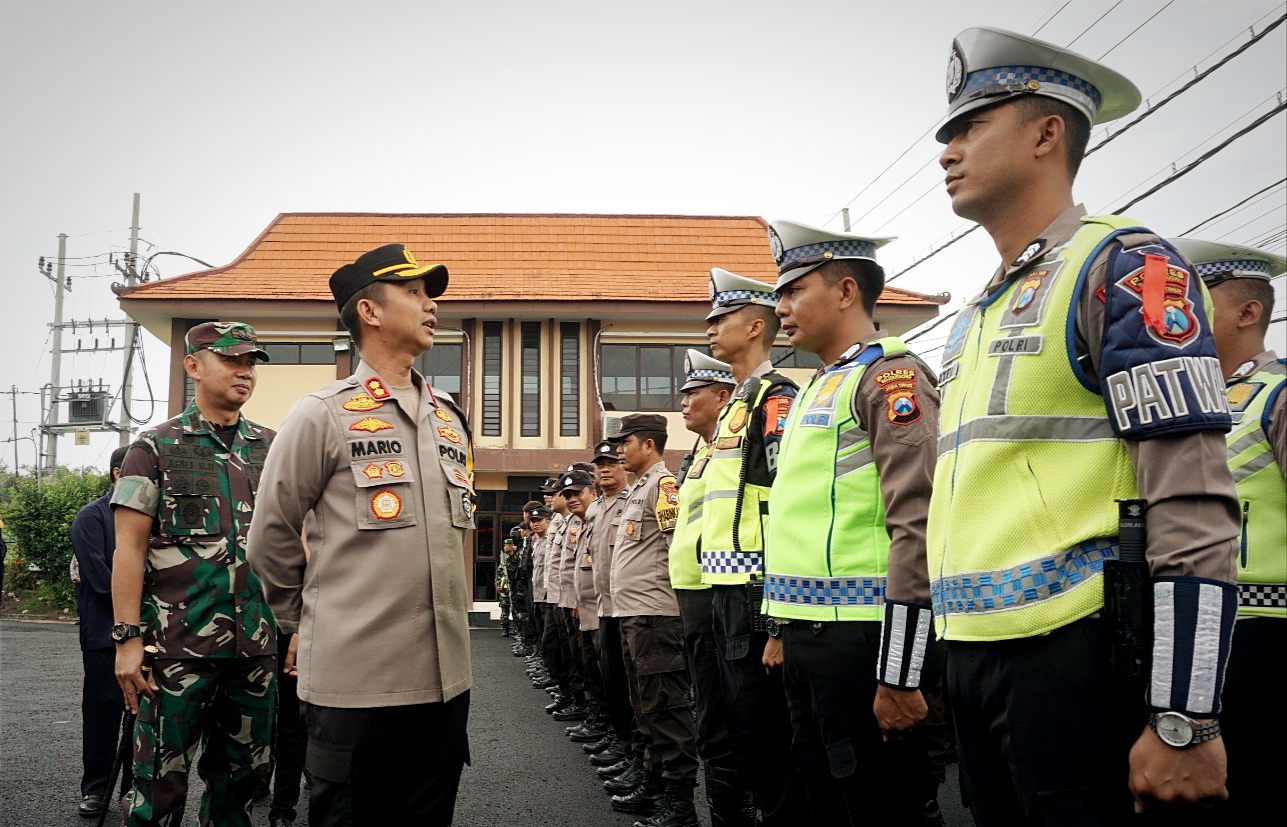 855 Personel Polres Bojonegoro Diterjunkan PAM Pemilu 2024