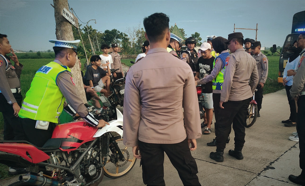 Belasan Pemotor Hendak Balap Liar di Bojonegoro Diringkus Polisi