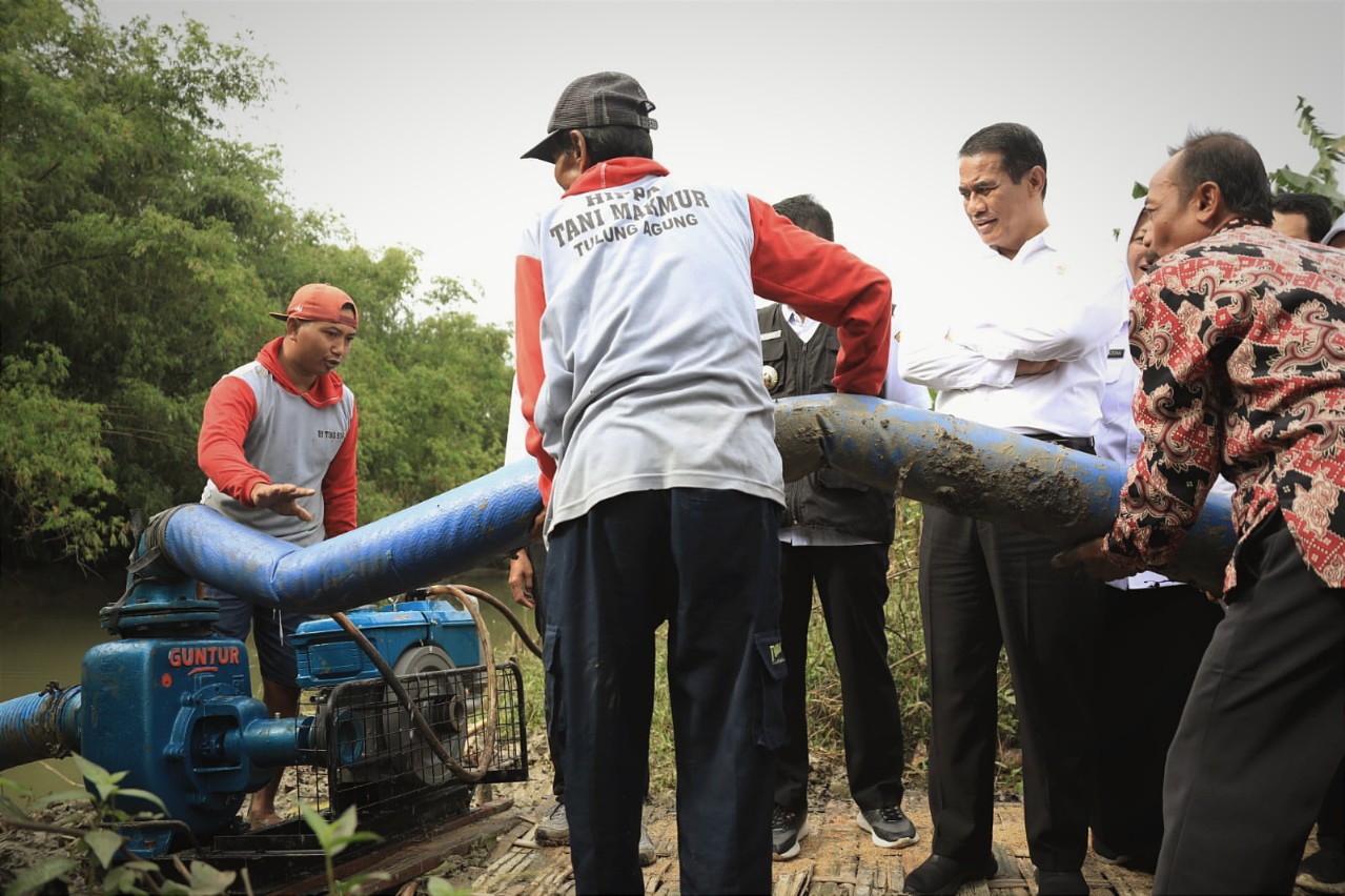 Mentan Andi Sulaiman Tinjau Gerakan Pompanisasi di Bojonegoro