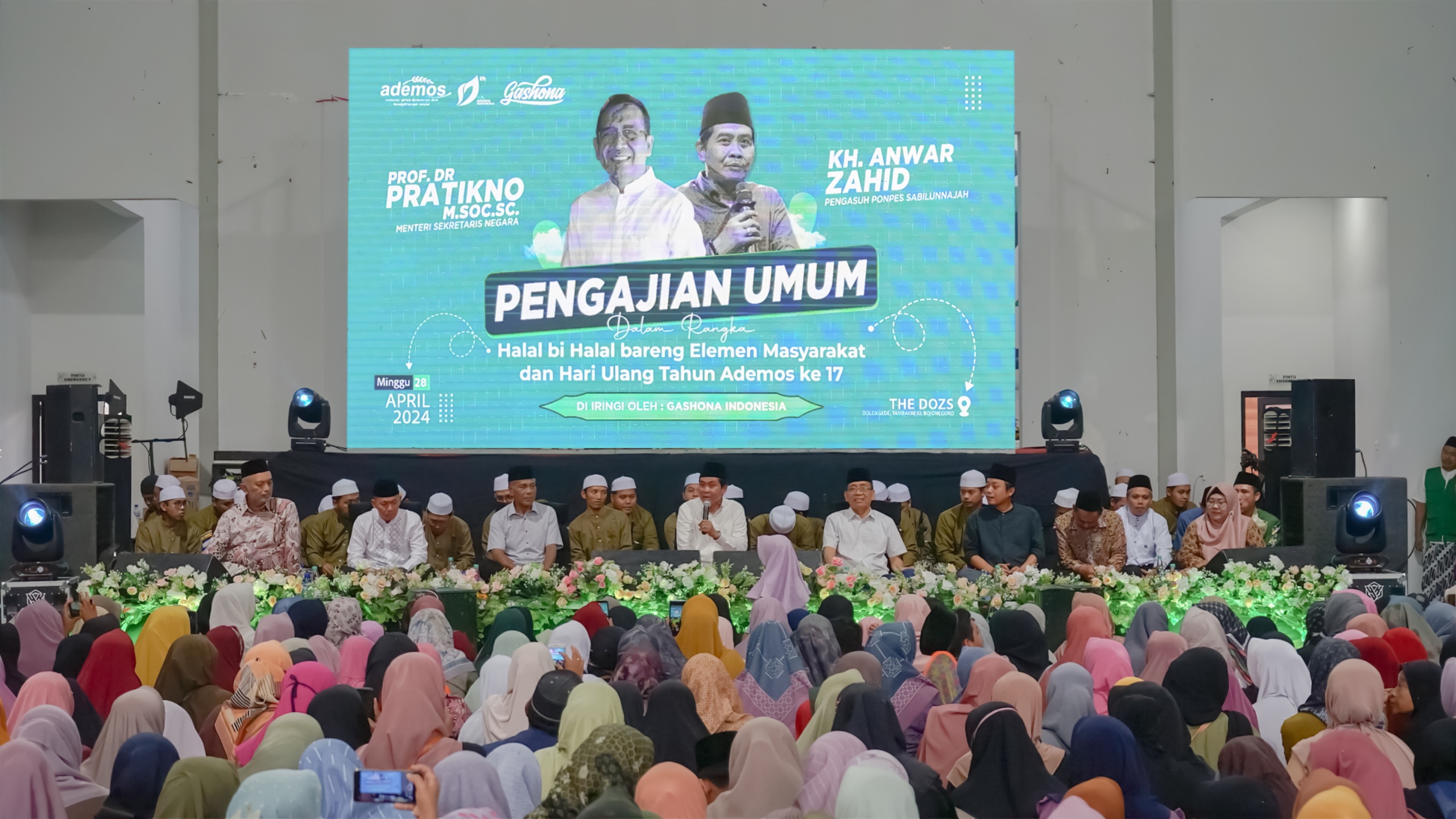 Peringati HUT ke 17, Ademos Gelar Halal Bi Halal Bersama Mensesneg RI