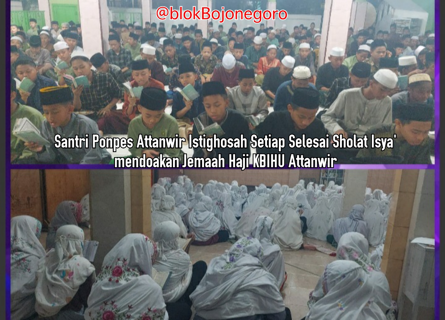 Ribuan Santri Attanwir Doakan Jemaah Haji KBIHU ATTANWIR