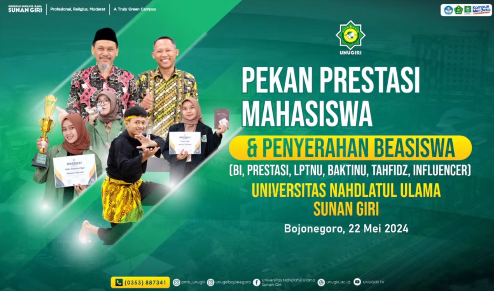 WR III Unugiri Tekankan Hal Ini Saat Acara Pekan Prestasi Mahasiswa