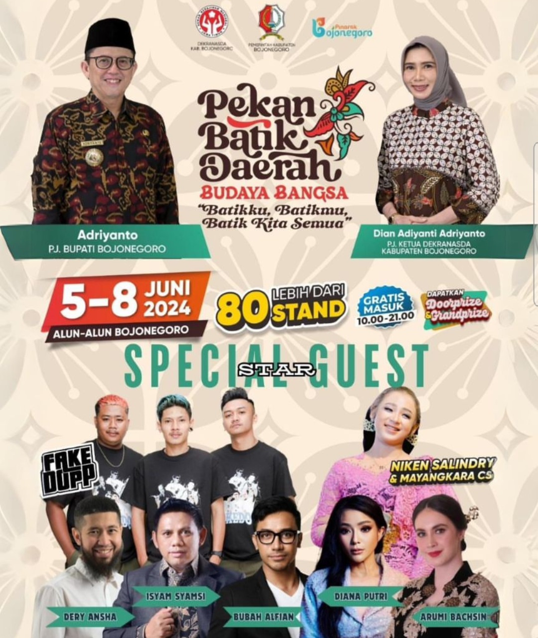 Pemkab Bojonegoro Fasilitasi Pelaku Usaha Lewat Pekan Batik Daerah Budaya Bangsa
