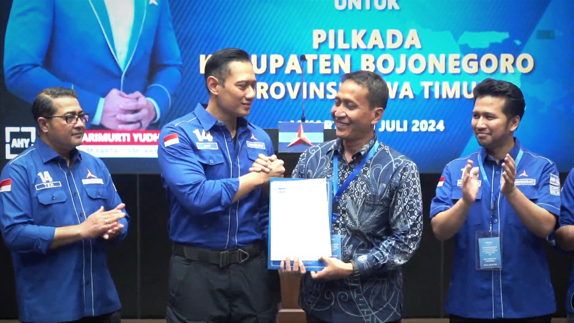 Resmi, AHY Berikan Rekomendasi Partai Demokat ke Wahono-Nurul