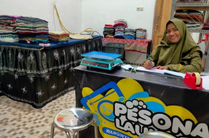 Pelaku Usaha Terbantu Berkat KUR BRI, Kini Punya 5 Cabang Laundry di Bojonegoro