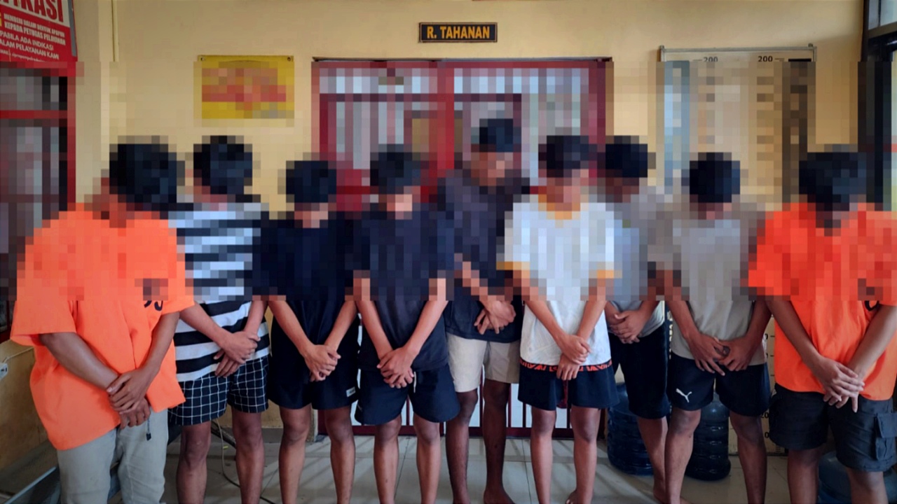 11 Remaja Diringkus Polisi, Diduga Terlibat atas Kematian Remaja di Bojonegoro