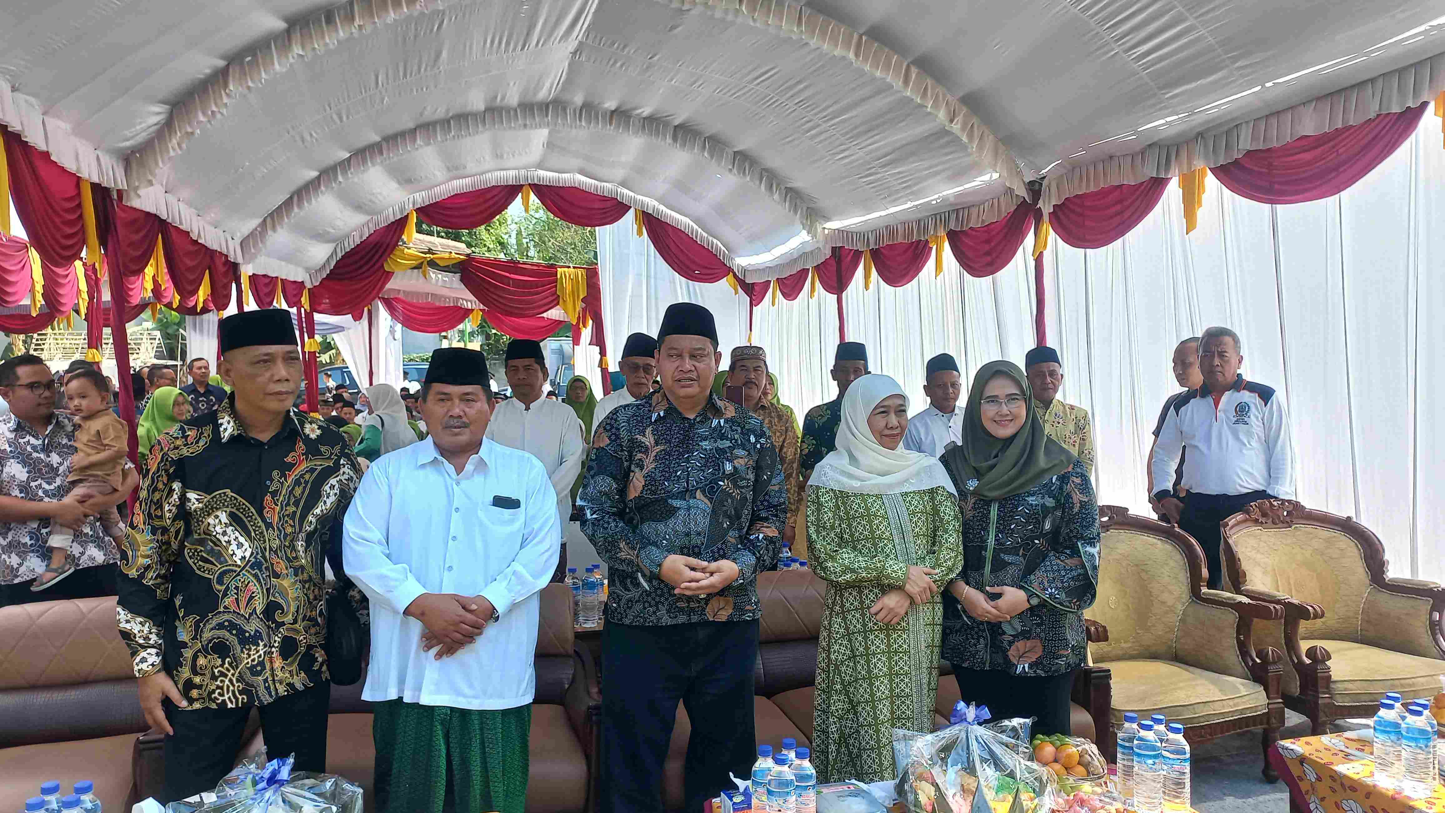 Peletakan Batu Pertama Masjid Darussalam Banjarsari, Khofifah Ceritakan Sejarah Darussalam