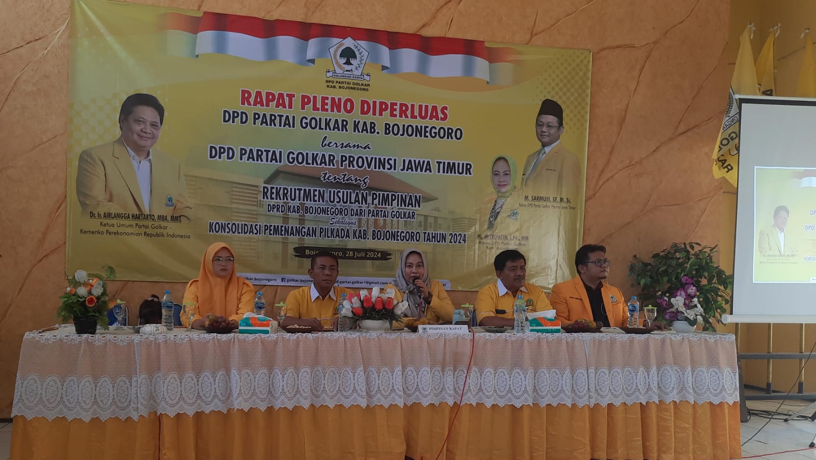 Pleno DPD Partai Golkar, Realisasikan Amanah DPP Menangkan Wahono-Nurul