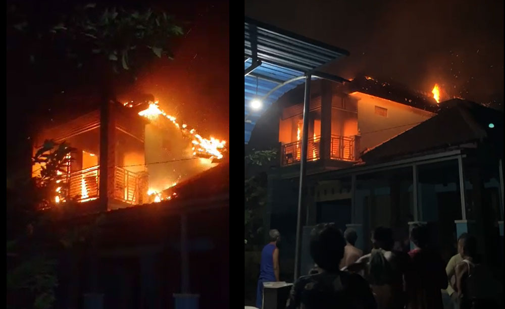 Korsleting Listrik Kembali Sebabkan Rumah Warga Bojonegoro Terbakar