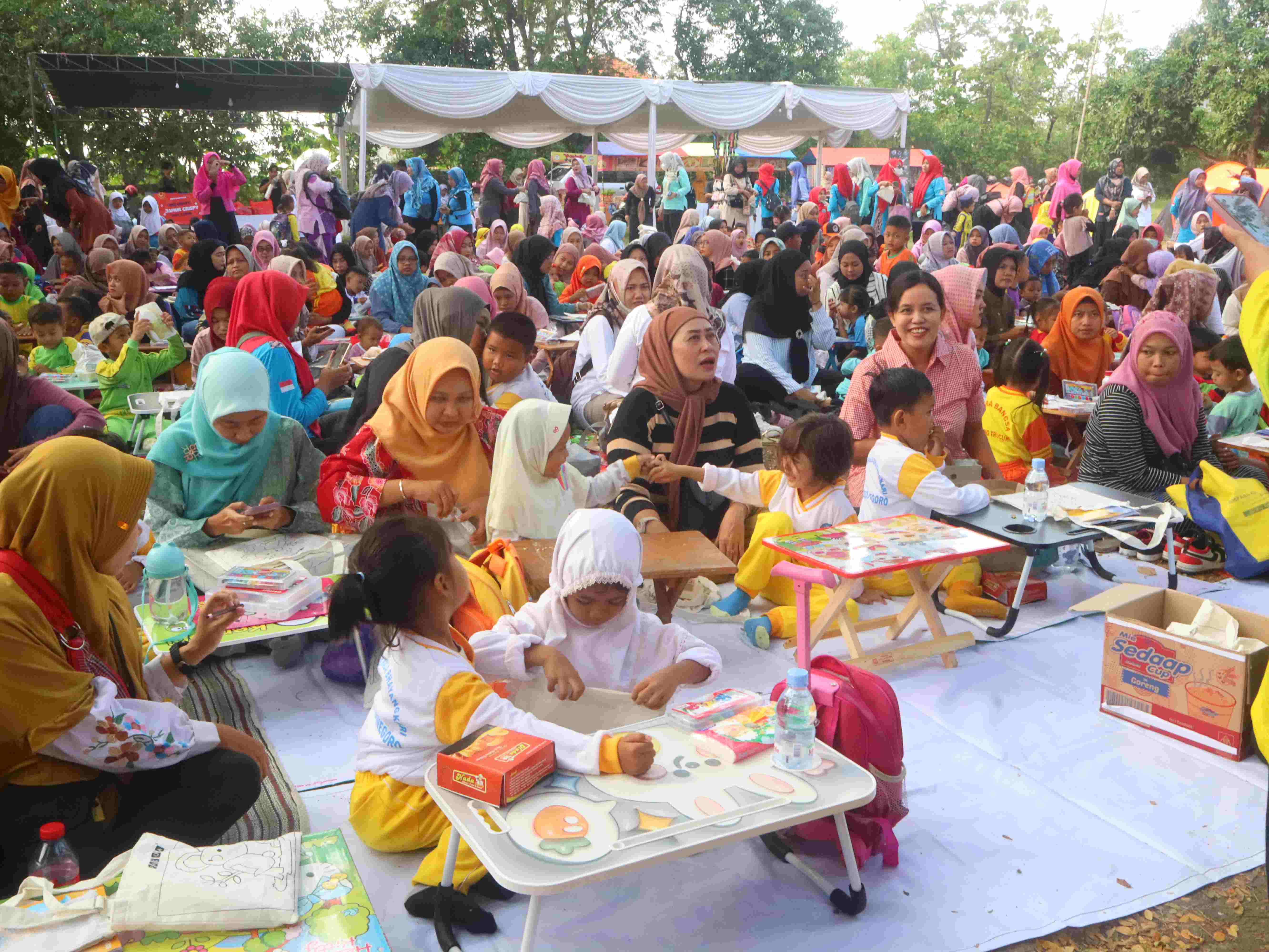 Jadi Stimulan Pra Menulis, 440 Anak Ikut Lomba Mewarnai Festival Merdeka Literasi