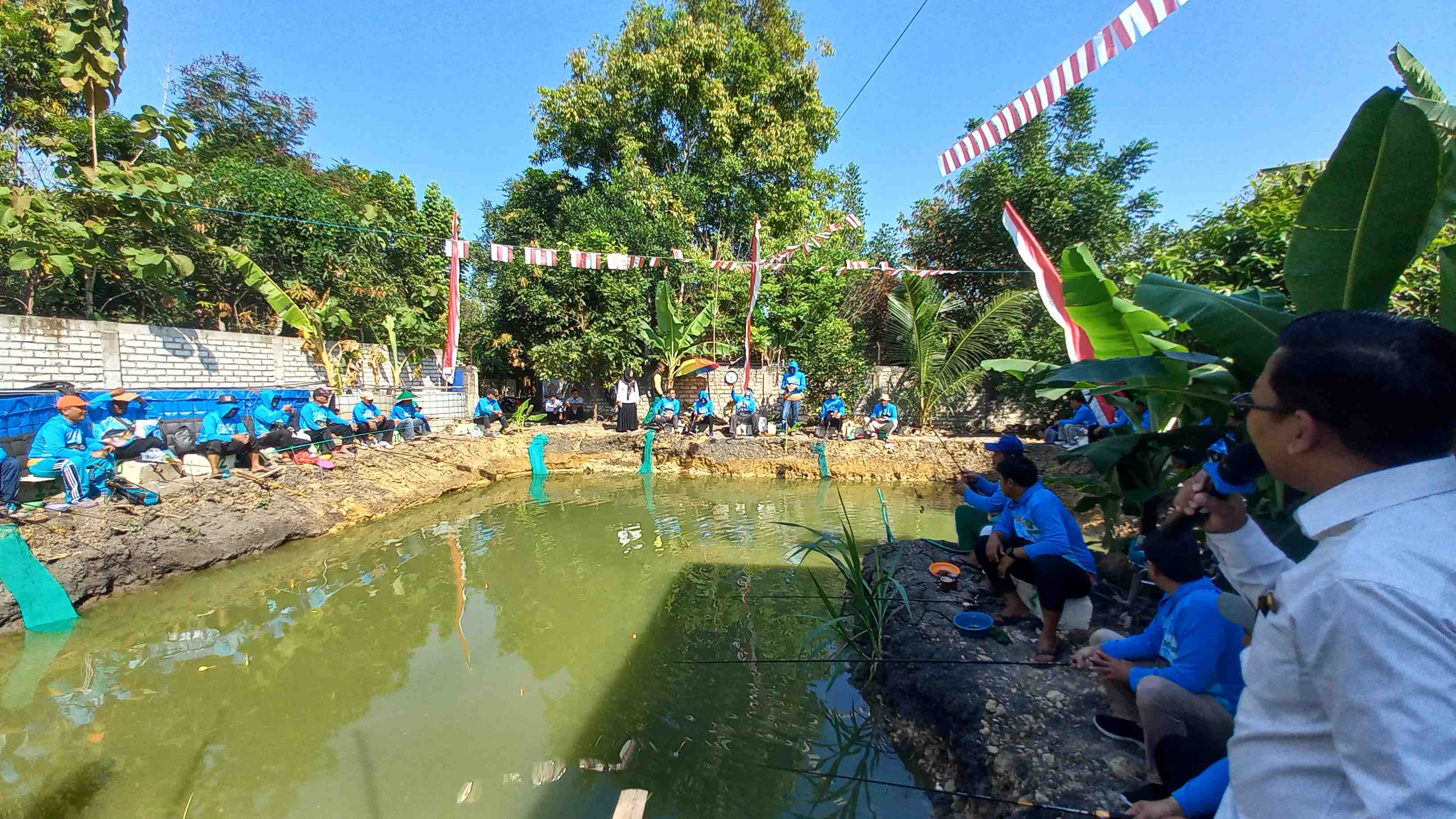 Meriahkan HUT RI ke-79, Kakan Kemenag Bojonegoro Adakan Lomba Mancing Bersama