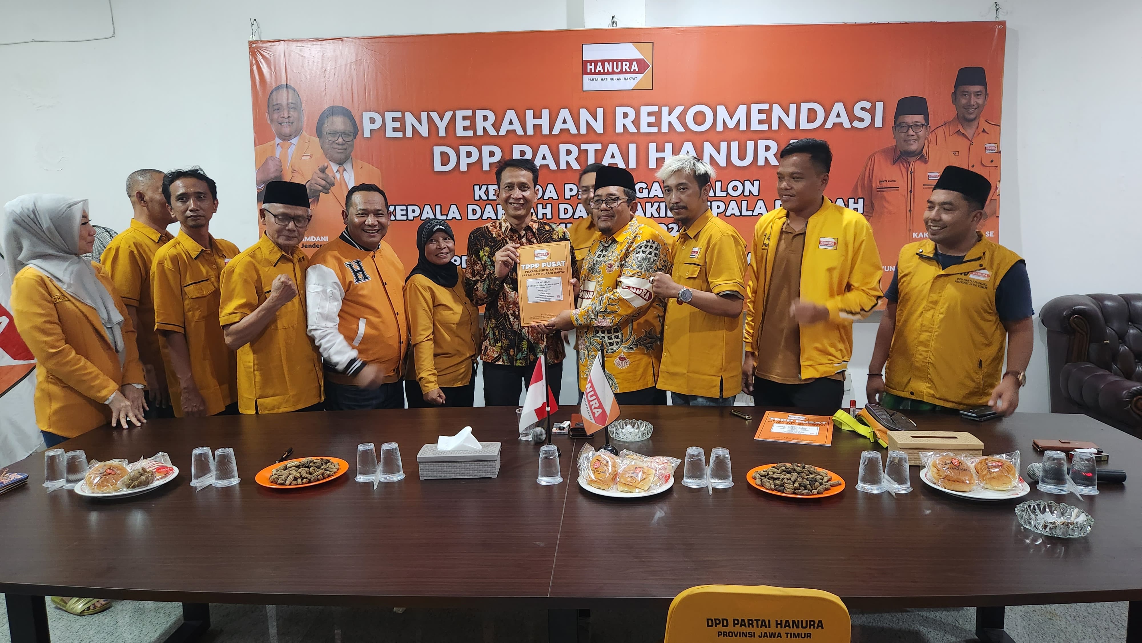 Bertambah Lagi, Partai Hanura Resmi Serahkan Rekomendasi ke Bacabup Bojonegoro Setyo Wahono