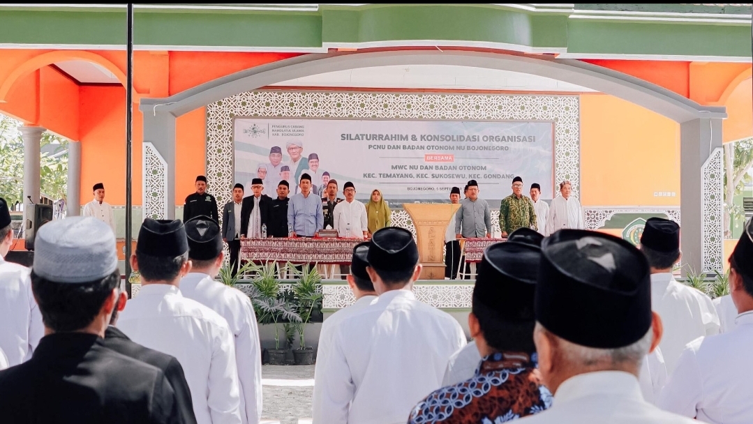 Galang Dukungan, Bacabup Setyo Wahono bersama PCNU Bojonegoro Konsolidasi dengan MWC NU