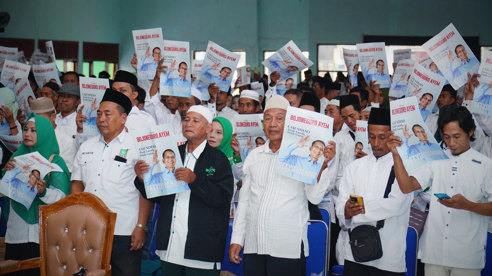Konsolidasi Akbar, Ribuan Kader PKB Bojonegoro Siap Menangkan Wahono-Nurul