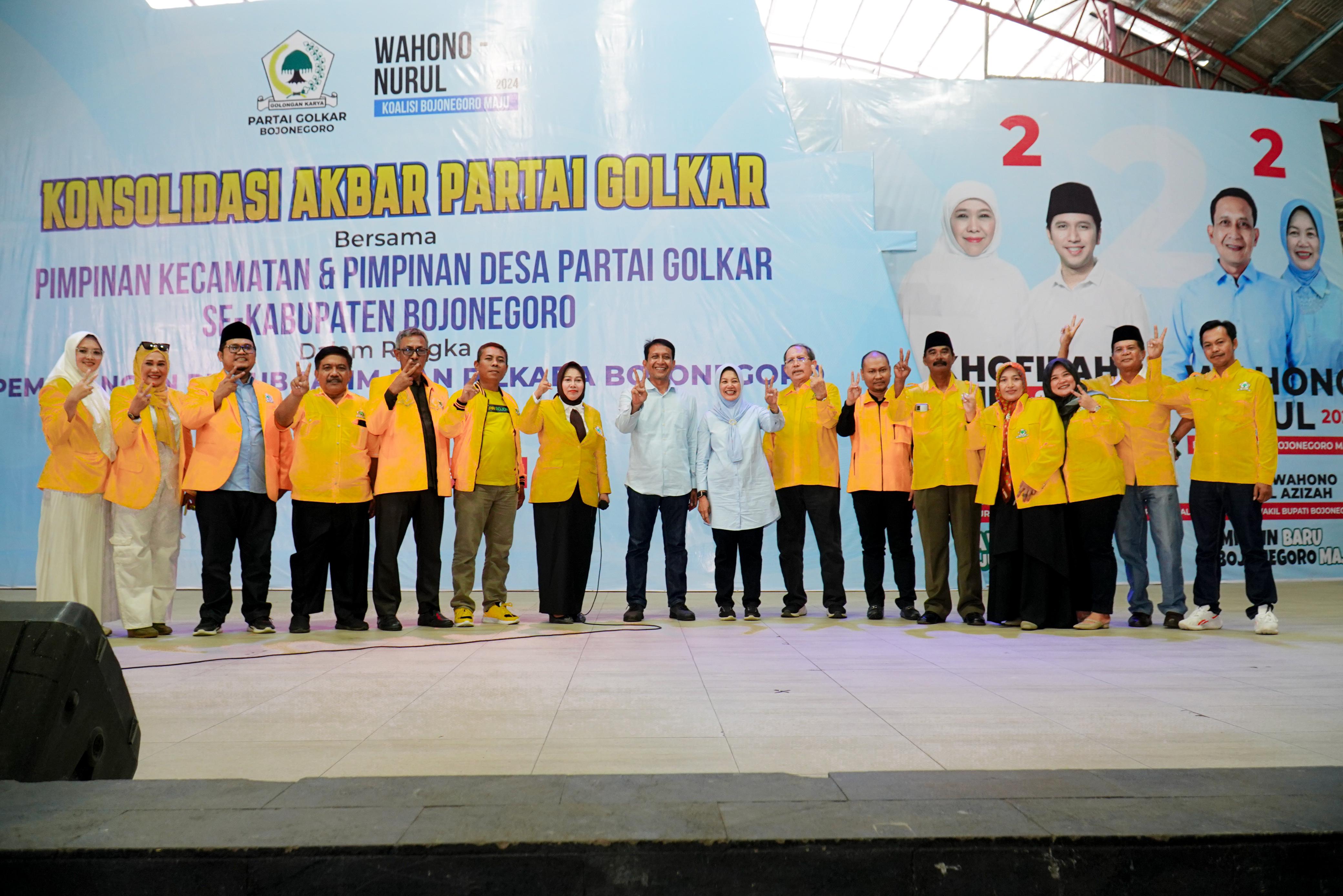 Partai Golkar Bojonegoro Solid Menangkan Setyo Wahono-Nurul Azizah