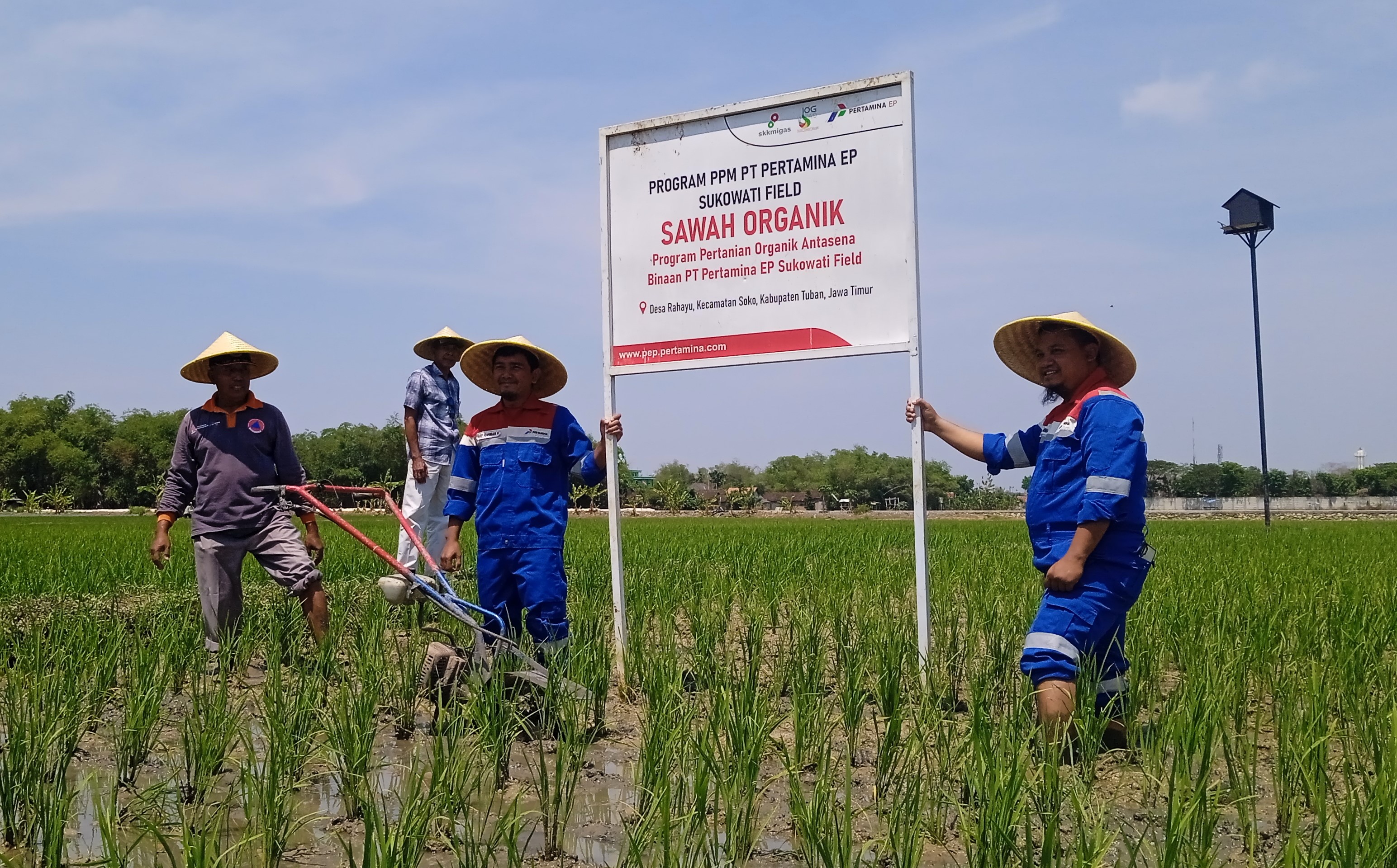 Pertamina EP Sukowati Field Zona 11 Regional Indonesia Timur Berinovasi Ciptakan Mesin Penyiang Rumput