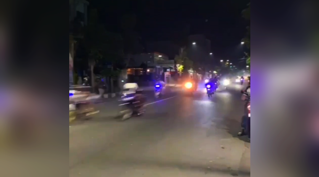 Viral! Segerombolan Pemotor Lakukan Balap Liar di Kota Bojonegoro