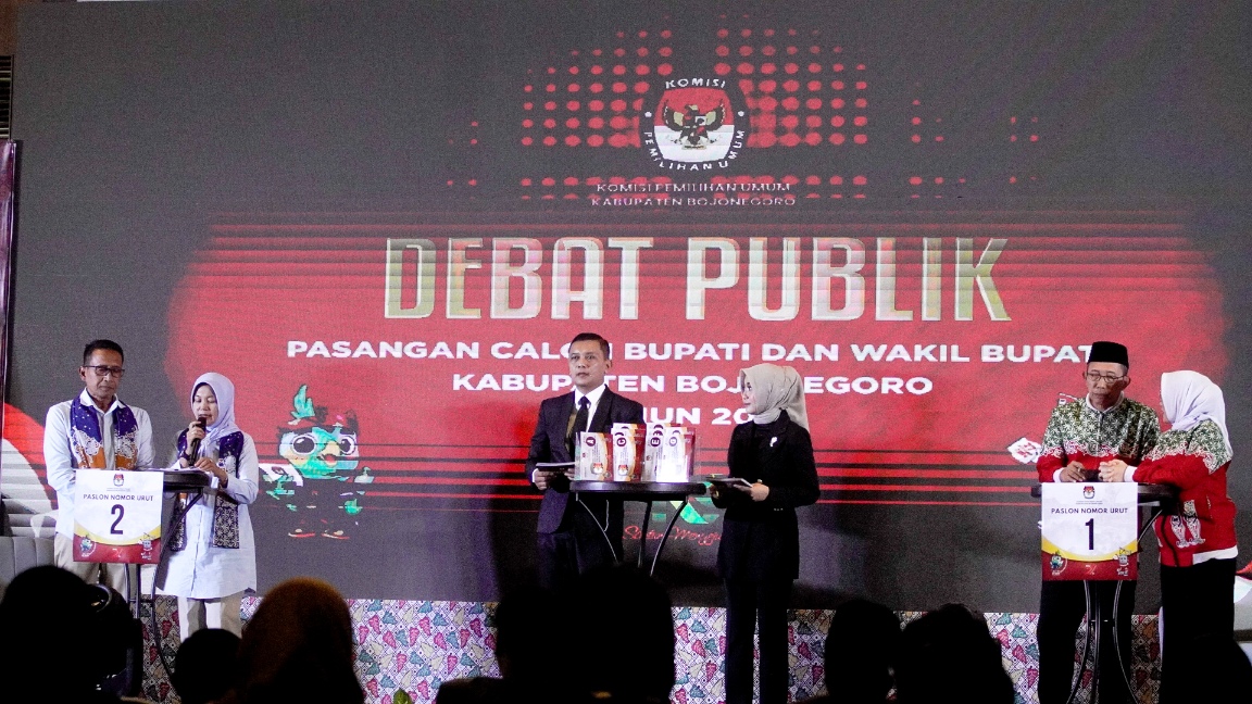 Debat Publik Kedua Pilkada Bojonegoro Terlaksana, 2 Paslon Adu Visi-Misi