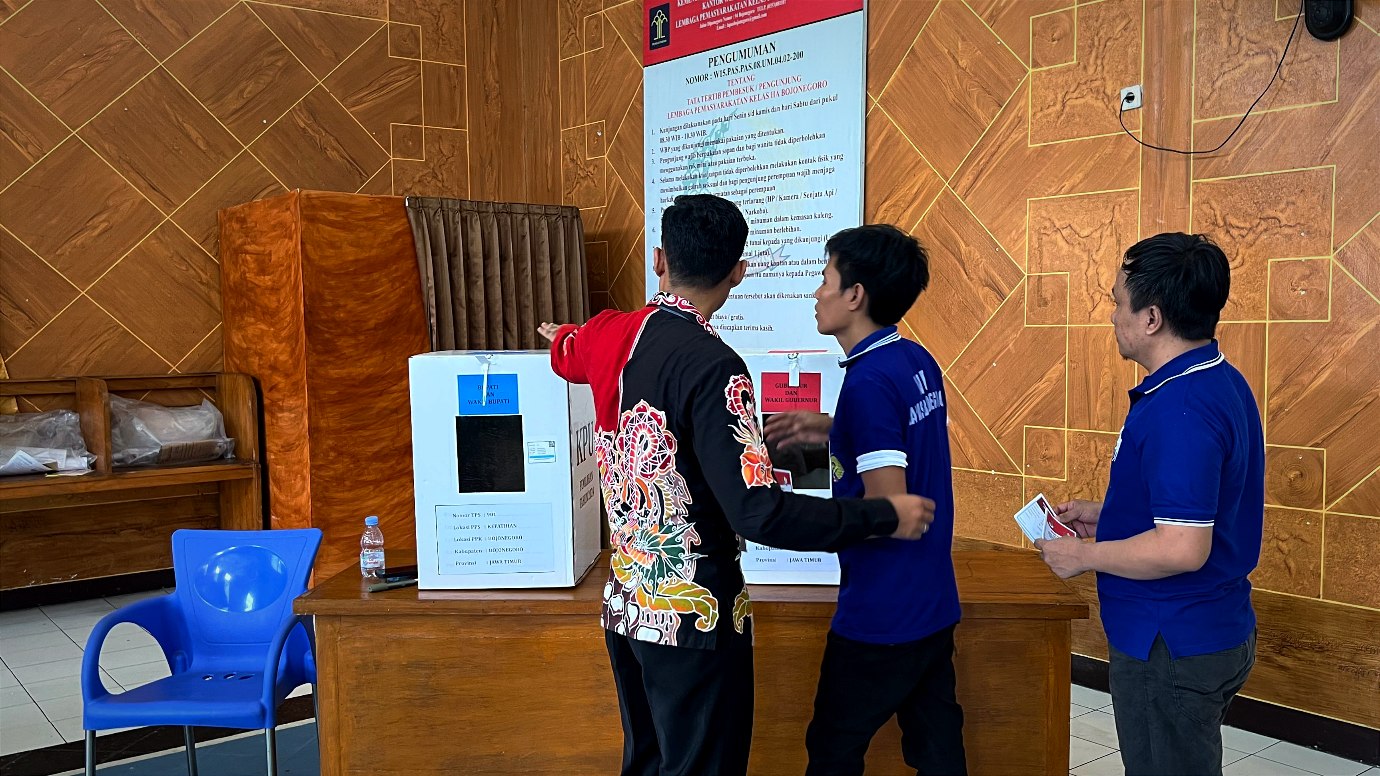 Ratusan Narapidana Lapas Bojonegoro Antusias Nyoblos di Pilkada Serentak 2024