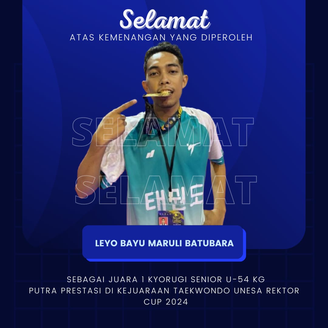 Membanggakan, Mahasiswa IKIP PGRI Bojonegoro Raih Juara 1 Kejuaraan Taekwondo Unesa Rektor Cup 2024