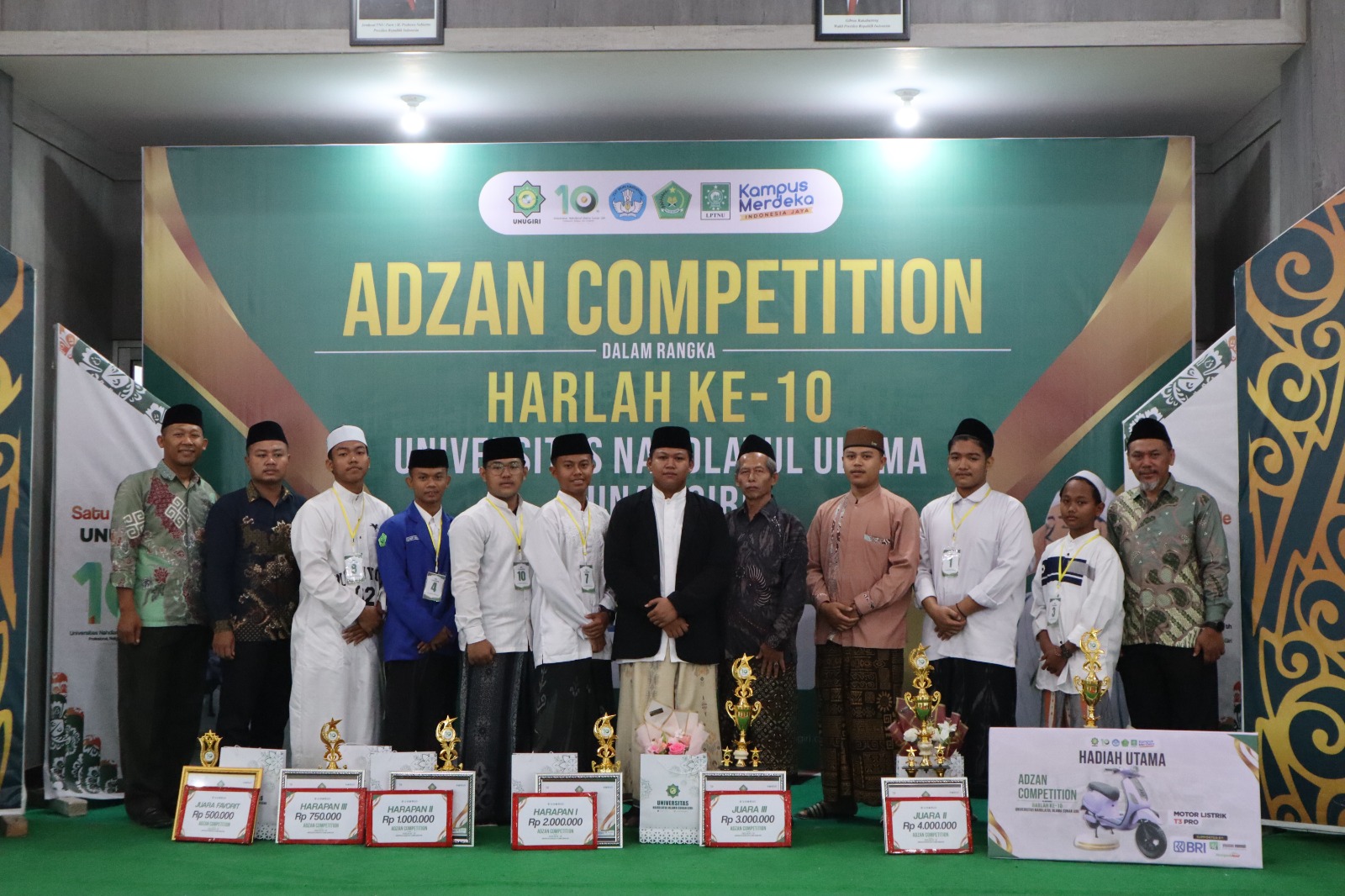 Inilah Para Pemenang Final Adzan Competition dalam Rangka Harlah ke-10 UNUGIRI