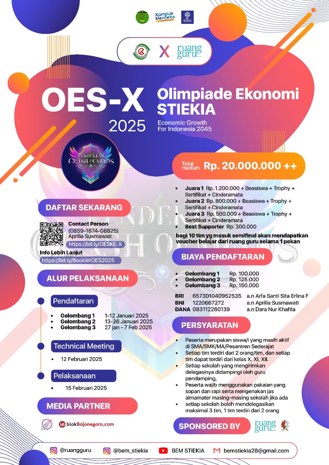 STIE Cendekia Bakal Gelar Olimpiade Ekonomi Tingkat SMA/SMK/MA se-Jawa Timur