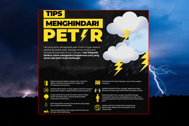 Harus Tahu, Ini Trik Menghindari Petir Saat Hujan