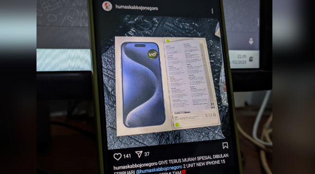 Instagram Humas Pemkab Bojonegoro Dihack, Promosikan Handphone Murah