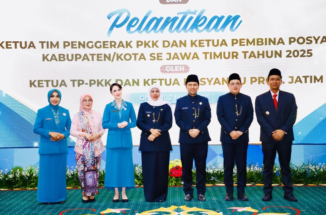 Cantika Wahono Resmi Dilantik Menjadi Ketua TP PKK Bojonegoro Periode 2025-2030