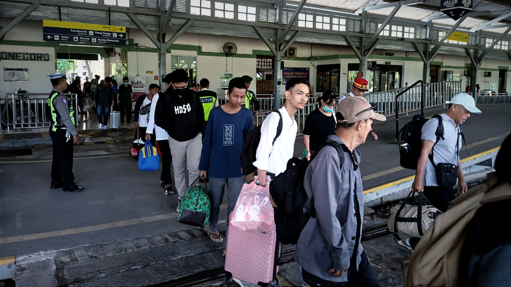 Selama Arus Mudik-Balik, 40 Ribu Penumpang Naik-Turun di Stasiun Bojonegoro