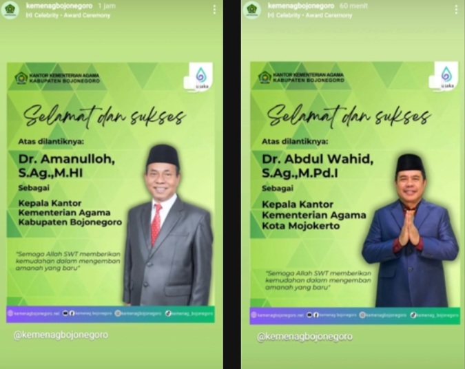 Rotasi Jabatan Kepala Kemenag Bojonegoro, Amanulloh Gantikan Abdul Wahid