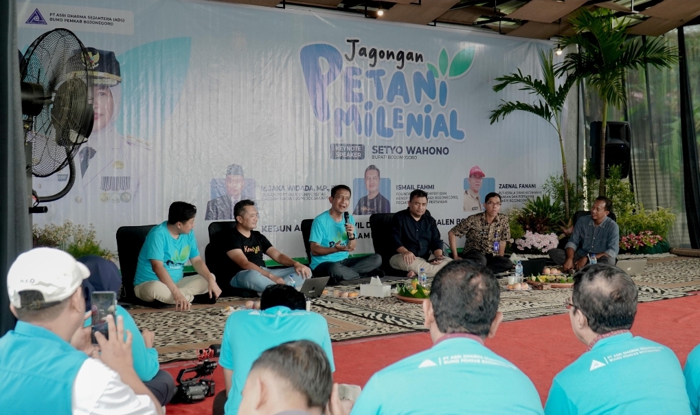 PT ADS Dorong Inovasi Pertanian Masa Depan Lewat Jagongan Petani Milenial di Bojonegoro